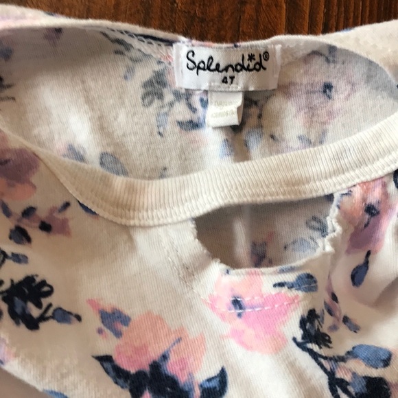 Splendid cotton floral one piece romper 4T - Picture 2 of 3